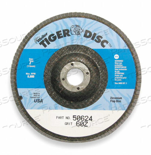 OEM#: 96165H7355 ARBOR MOUNT FLAP DISC 4IN 36 EXTRACOARSE by Weiler