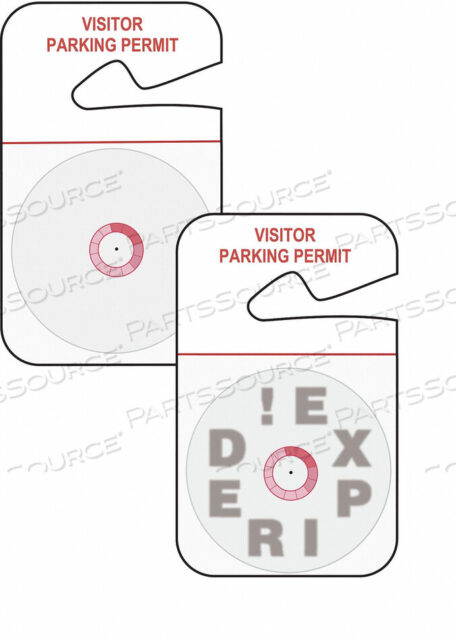 OEM#: 95677БЕЙДЖ ПОСЕТИТЕЛЯ 1 ДЕНЬ КРАСНЫЙ/БЕЛЫЙ PK500 от Brady Americas