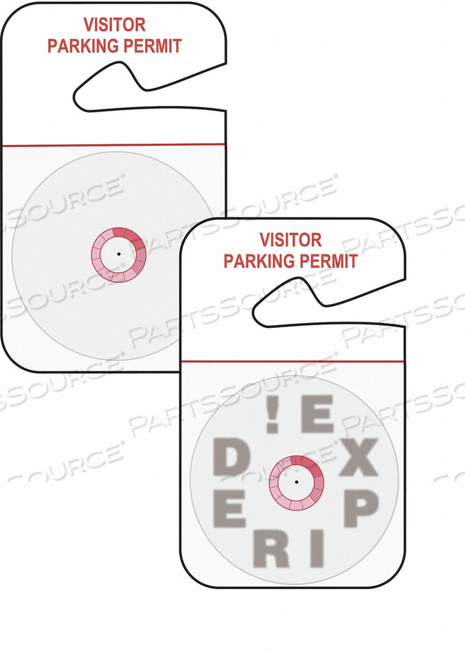 OEM#: 95677БЕЙДЖ ПОСЕТИТЕЛЯ 1 ДЕНЬ КРАСНЫЙ/БЕЛЫЙ PK500 от Brady Americas