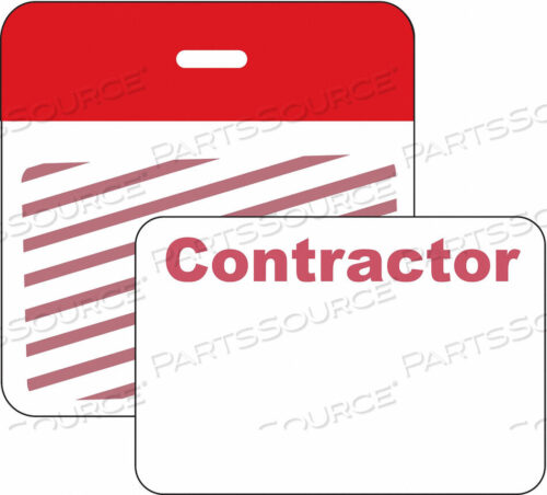 OEM#: 95653CLIP/BADGE 1 DAY RED/WHITE PK500 от Brady Americas