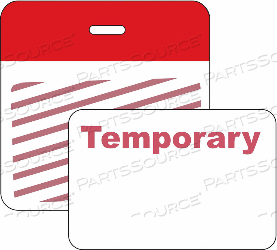 OEM#: 95663CLIP/BADGE 1 DAY RED/WHITE PK500 от Brady Americas