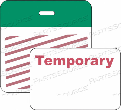 OEM#: 95666CLIP/BADGE 1 DAY GREEN/WHITE PK500 от Brady Americas