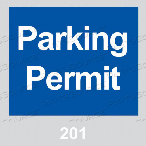 OEM#: 96231PARKING PERMITS WINDSHIELD BLUE PK100 by Brady Americas