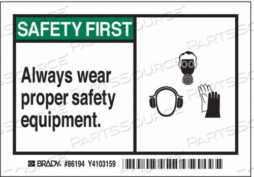 OEM#: 86194ИНСТРУКЦИЯ ПО ТЕХНИКЕ БЕЗОПАСНОСТИ 3-1/2 ДЮЙМА H PK5 от Brady Americas