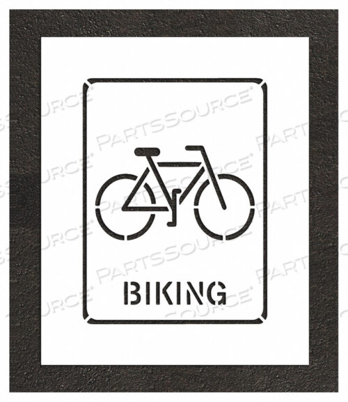 OEM#: STL-108-52433ТРАФАРЕТ 0,125 ТОЛЩИНА СИМВОЛА ВЕЛОСИПЕДА от RAE Products & Chemicals Corp.