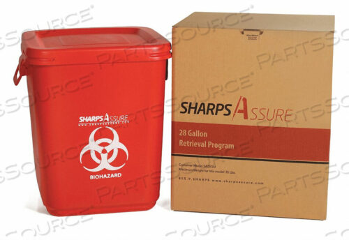 OEM#: SA28GUSHARPS КОНТЕЙНЕР 20 Вт 28 ГАЛЛОНОВ. КРЫШКА С ЗАЩЕЛКОЙ от Sharps Compliance, Inc.
