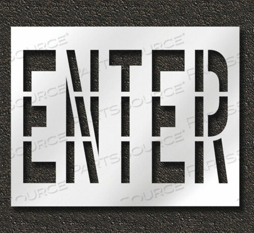 OEM#: STL-108-73604ТРАФАРЕТ ДЛЯ ТРОТУАРНОЙ ИНФОРМАЦИИ ENTER от RAE Products & Chemicals Corp.