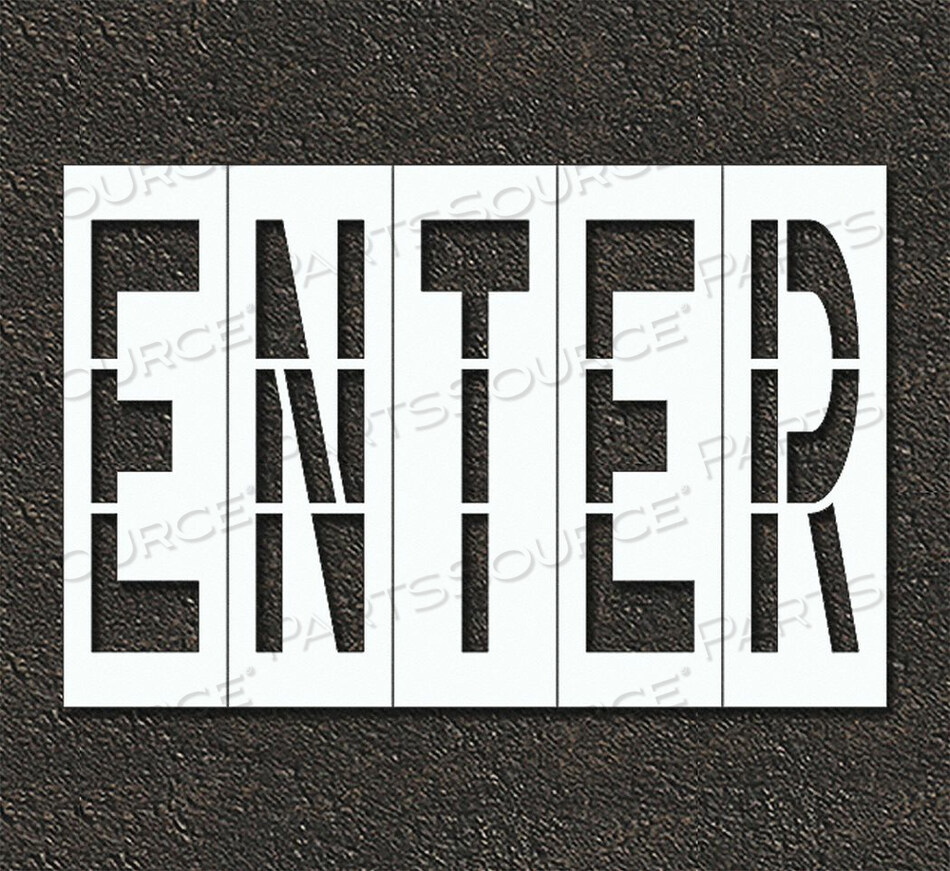 OEM#: STL-108-74804ТРАФАРЕТ ДЛЯ ТРОТУАРНОЙ ИНФОРМАЦИИ ENTER от RAE Products & Chemicals Corp.