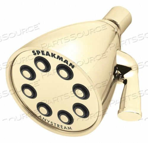 OEM#: S-2251-PBANYSTREAM ICON 8-JET SHOWER HEAD, POLISHED BRASS FINISH, 2.5 GPM by Speakman