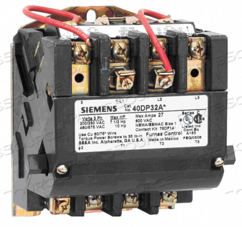 OEM#: 40EP32AFNEMA МАГНИТНЫЙ КОНТАКТ 40A 120V NEMA1.75 от Siemens