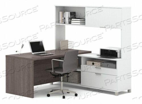 OEM#: 120882-47L-ОБРАЗНАЯ РАБОЧАЯ СТАНЦИЯ БЕЛАЯ/КОРА СЕРАЯ от Bestar