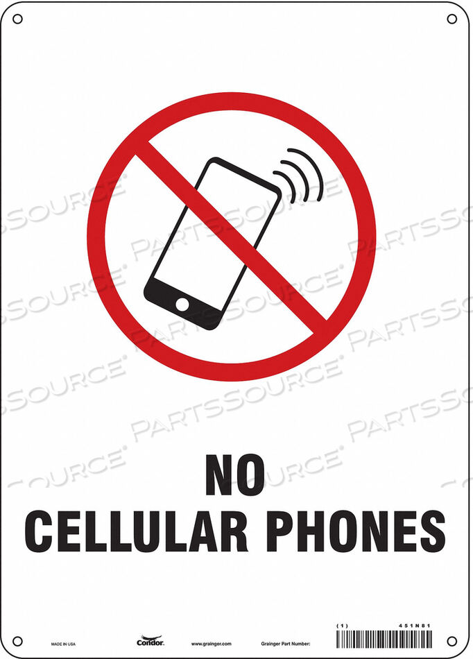 OEM#: 451N81SIGN CELL PHONE 10 W 14 H 0.032 THICK от Condor