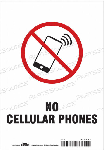 OEM#: 451N85SIGN CELL PHONE 7 W 10 H 0.004 THICK от Condor