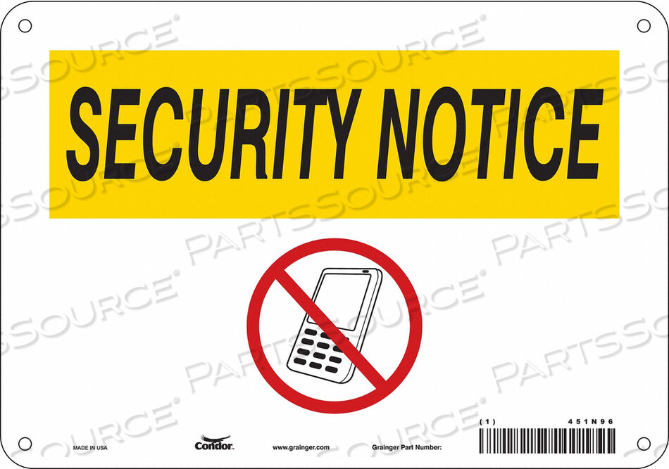 OEM#: 451N96SIGN CELL PHONE 10 W 7 H 0.032 THICK от Condor