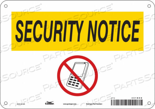 OEM#: 451N98SIGN CELL PHONE 10 W 7 H 0.055 THICK от Condor