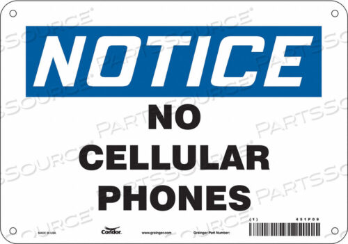 OEM#: 451P09SIGN CELL PHONE 10 W 7 H 0.032 THICK от Condor