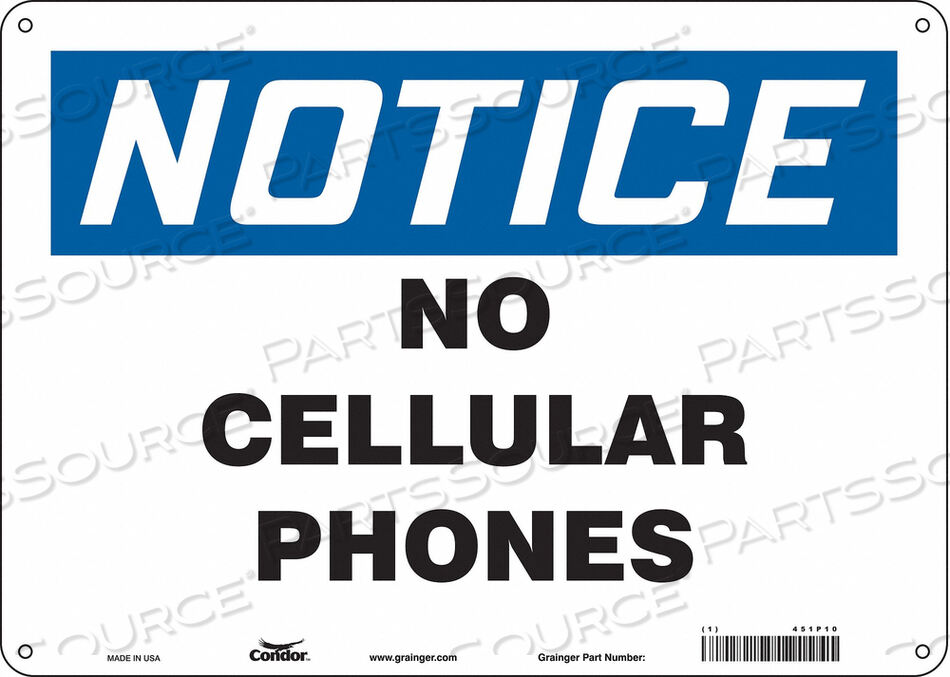 OEM#: 451P10SIGN CELL PHONE 14 W 10 H 0.032 THICK от Condor