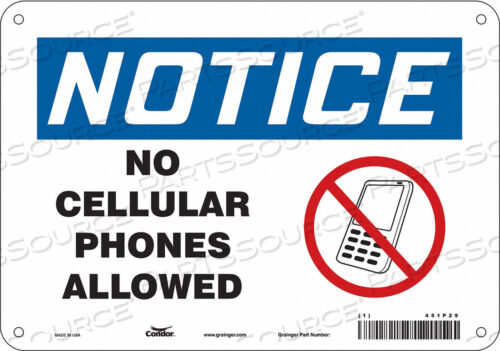 OEM#: 451P29SIGN CELL PHONE 10 W 7 H 0.055 THICK от Condor