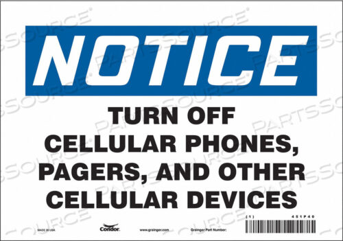 OEM#: 451P40SIGN CELL PHONE 10 W 7 H 0.004 THICK от Condor