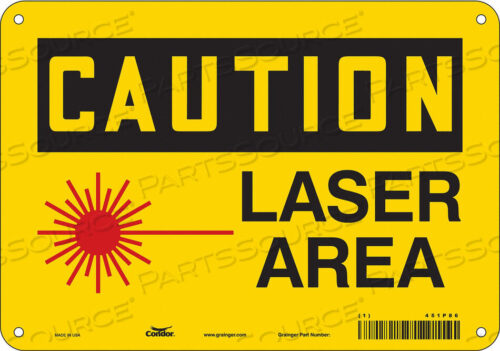 OEM#: 451P86LASER WARNING 10 W 7 H 0.055 THICK от Condor