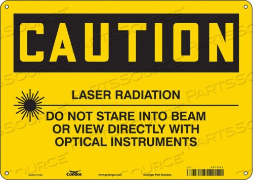 OEM#: 451P91LASER WARNING 14 W 10 H 0.032 THICK от Condor
