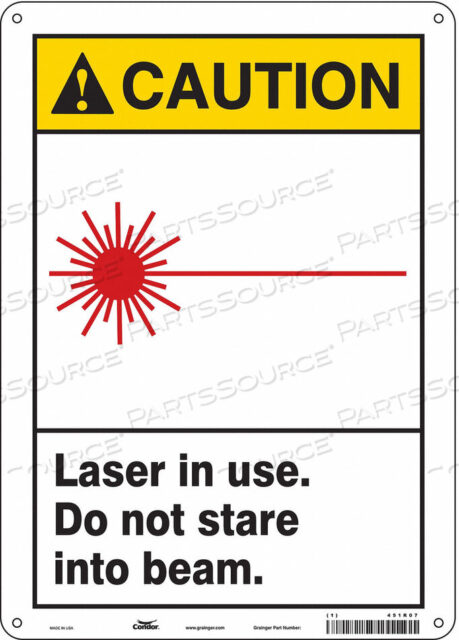 OEM#: 451R07LASER WARNING 10 W 14 H 0.055 THICK от Condor