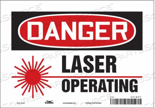 OEM#: 451R27LASER WARNING 10 W 7 H 0.004 THICK от Condor