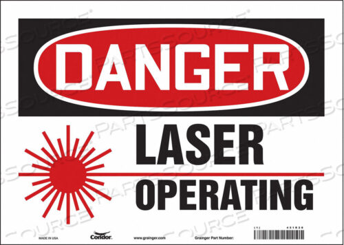 OEM#: 451R28LASER WARNING 14 W 10 H 0.004 THICK от Condor