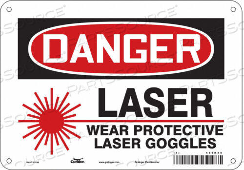 OEM#: 451R45LASER WARNING 10 W 7 H 0.055 THICK от Condor