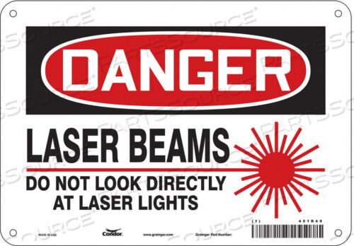 OEM#: 451R49LASER WARNING 10 W 7 H 0.032 THICK от Condor