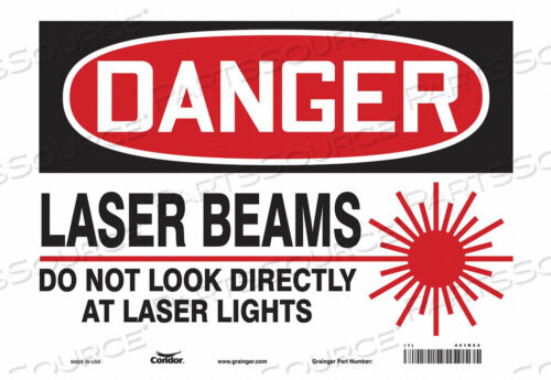 OEM#: 451R54LASER WARNING 14 W 10 H 0.004 THICK от Condor