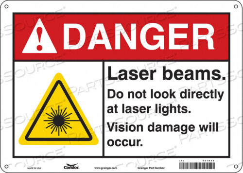 OEM#: 451R56LASER WARNING 14 W 10 H 0.032 THICK от Condor