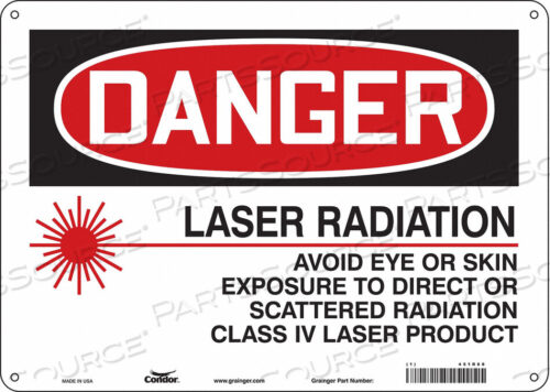 OEM#: 451R68LASER WARNING 14 W 10 H 0.032 THICK от Condor