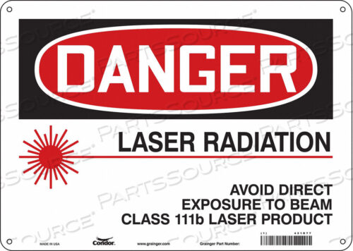 OEM#: 451R77LASER WARNING 14 W 10 H 0.055 THICK от Condor