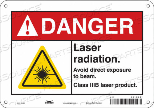 OEM#: 451R80LASER WARNING 10 W 7 H 0.032 THICK от Condor