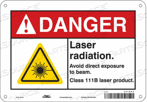 OEM#: 451R82LASER WARNING 10 W 7 H 0.055 THICK от Condor