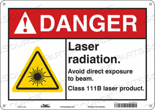 OEM#: 451R83LASER WARNING 14 W 10 H 0.055 THICK от Condor