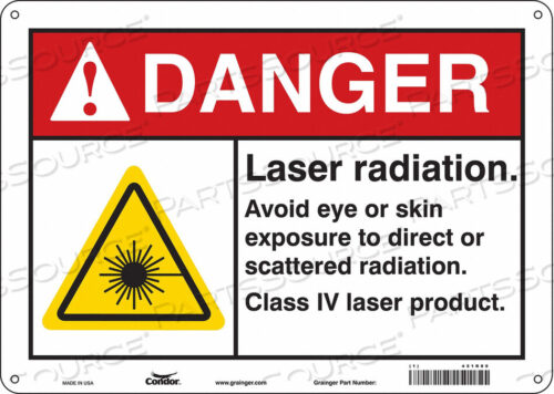 OEM#: 451R89LASER WARNING 14 W 10 H 0.055 THICK от Condor