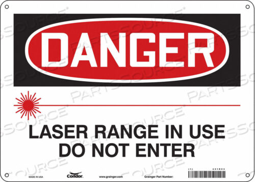 OEM#: 451R93LASER WARNING 14 W 10 H 0.032 THICK от Condor