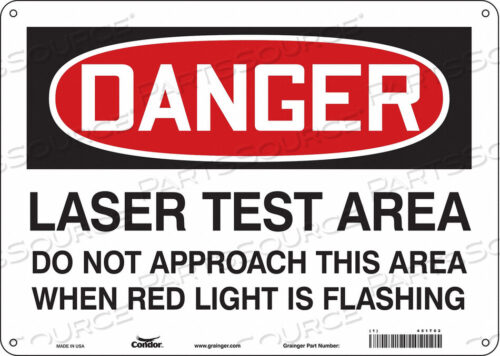 OEM#: 451T02LASER WARNING 14 W 10 H 0.055 THICK от Condor