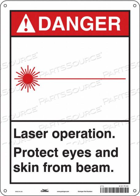 OEM#: 451T08LASER WARNING 10 W 14 H 0.055 THICK от Condor
