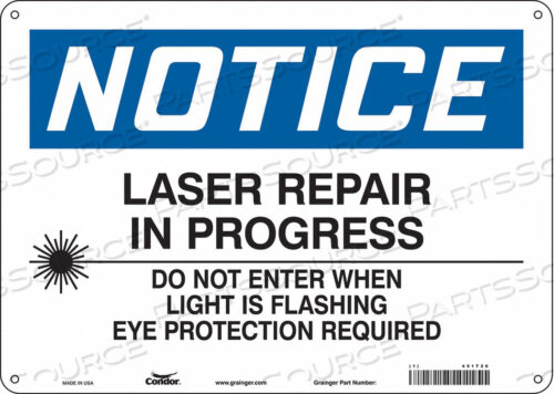 OEM#: 451T26LASER WARNING 14 W 10 H 0.055 THICK от Condor