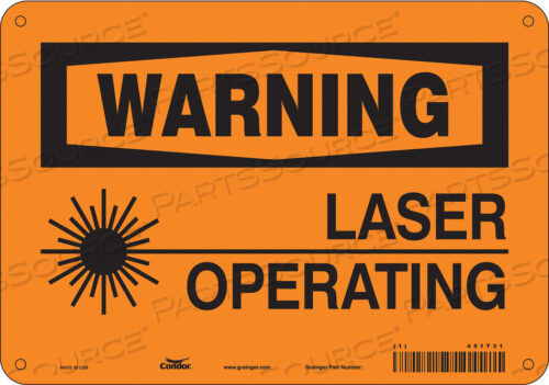 OEM#: 451T31LASER WARNING 10 W 7 H 0.055 THICK от Condor