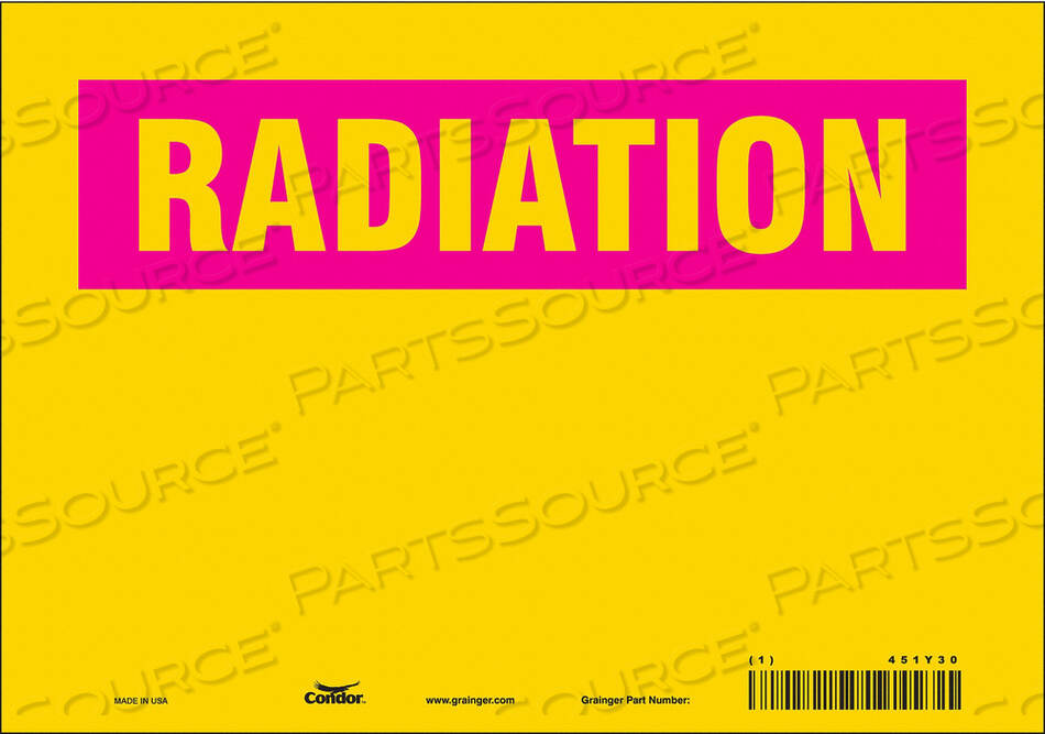 OEM#: 451Y30ЗНАК РАДИАЦИОННОЙ БЕЗОПАСНОСТИ ВИНИЛОВЫЙ 7 H от Condor
