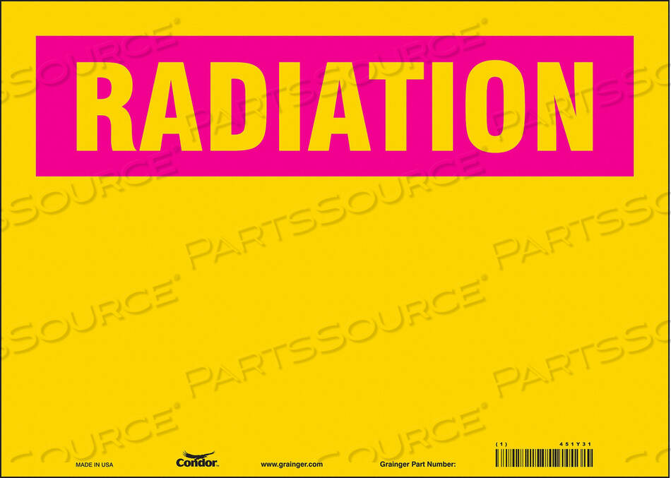 OEM#: 451Y31ЗНАК РАДИАЦИОННОЙ БЕЗОПАСНОСТИ ВИНИЛОВЫЙ 10 H от Condor
