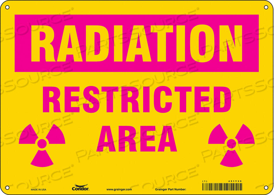 OEM#: 451Y35ЗНАК РАДИАЦИОННОЙ БЕЗОПАСНОСТИ ПЛАСТИКОВЫЙ 10 H от Condor
