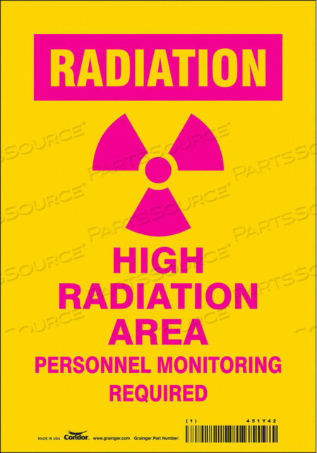OEM#: 451Y42ЗНАК РАДИАЦИОННОЙ БЕЗОПАСНОСТИ ВИНИЛОВЫЙ 10 H от Condor