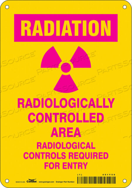 OEM#: 451Y50ЗНАК РАДИАЦИОННОЙ БЕЗОПАСНОСТИ АЛЮМИНИЕВЫЙ 10 H от Condor