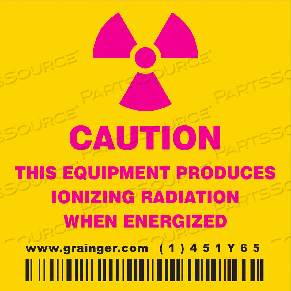 OEM#: 451Y65ЗНАК РАДИАЦИОННОЙ БЕЗОПАСНОСТИ ВИНИЛОВЫЙ 2-1/4 H от Condor