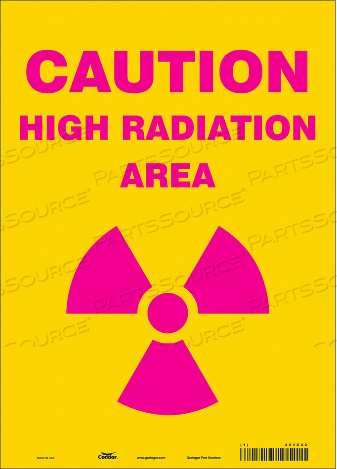 OEM#: 451Z42ЗНАК РАДИАЦИОННОЙ БЕЗОПАСНОСТИ ВИНИЛОВЫЙ 14H от Condor
